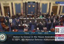 Сенат США схвалив $800 млн для України Голосування в Сенаті США за оборонний бюджет