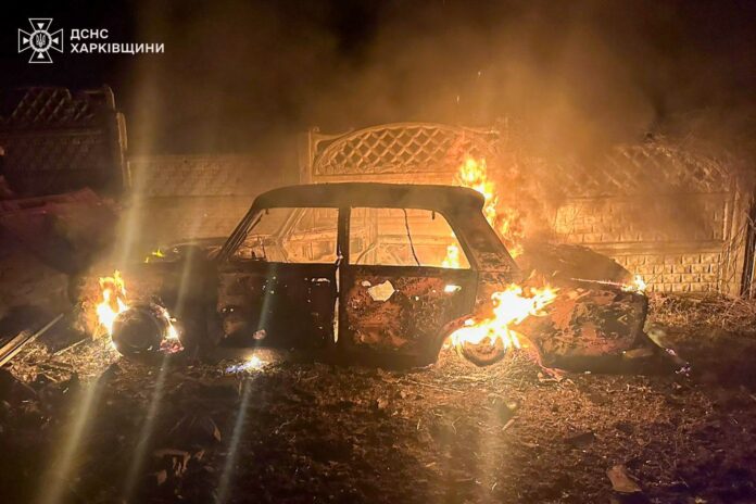 Наслідки атаки БпЛА на Харківщині