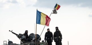 Romanian military personnel during NATO exercises