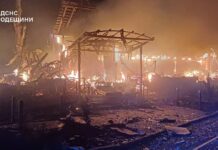 Пожежа на промисловому об’єкті Одещини після нічної атаки