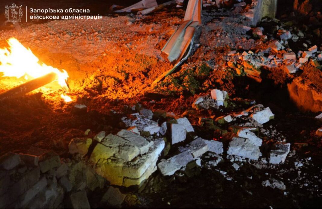 Наслідки російського удару по Запоріжжю