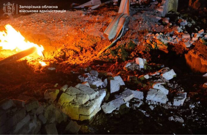 Наслідки російського удару по Запоріжжю