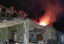 Наслідки нічної атаки БпЛА на приватний сектор Краматорська