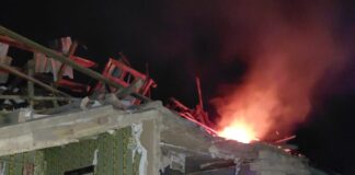 Наслідки нічної атаки БпЛА на приватний сектор Краматорська