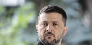 Володимир Зеленський під час заяви щодо переговорів про мир