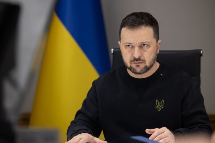 zelenskyj Президент Володимир Зеленський під час виступу про червоні лінії України