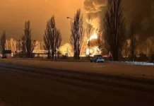 ЗСУ знищили нафтобазу в Бєлгороді Пожежа на нафтобазі у Бєлгородській області