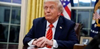 Президент США Дональд Трамп під час публічної заяви