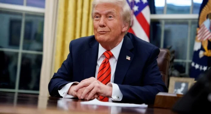 1000_545_1739370816-1550 Президент США Дональд Трамп під час публічної заяви