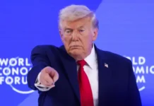 Президент США Дональд Трамп під час виступу з заявами щодо міжнародної безпеки