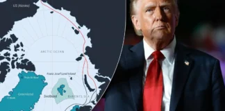 Дональд Трамп під час виступу з заявами про Гренландію та НАТО