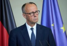 Фрідріх Мерц під час публічного виступу