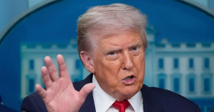 Дональд Трамп під час публічного виступу у Вашингтоні