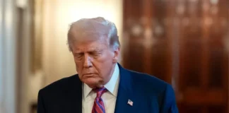 US President Donald Trump commenting on the situation in Ukraine