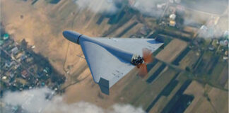 Дрон-«шахед» над прикордонною територією