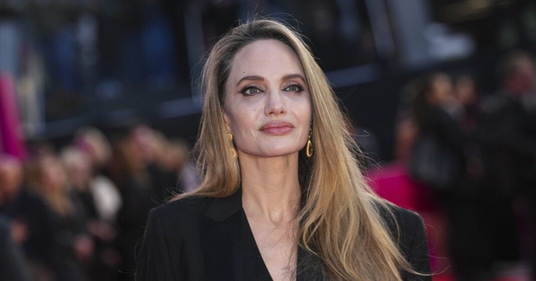 Angelina Jolie on the red carpet during a social event