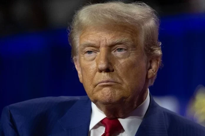 Дональд Трамп під час публічного виступу