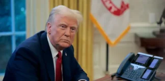 Президент США Дональд Трамп під час заяви