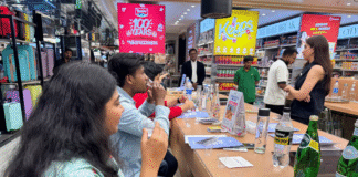 Tasting premium bottled water in India