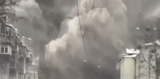 Наслідки ракетного удару по багатоповерхівці в Харкові