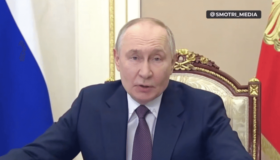 Президент РФ Володимир Путін під час звернення