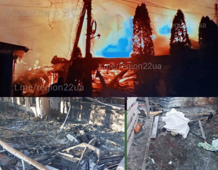 Screenshot_3 Наслідки удару БпЛА по будівлі на окупованій Херсонщині