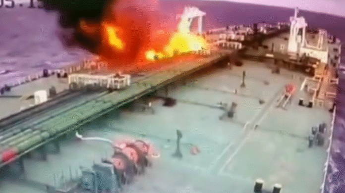 Tanker of the Russian «shadow fleet» in the Black Sea