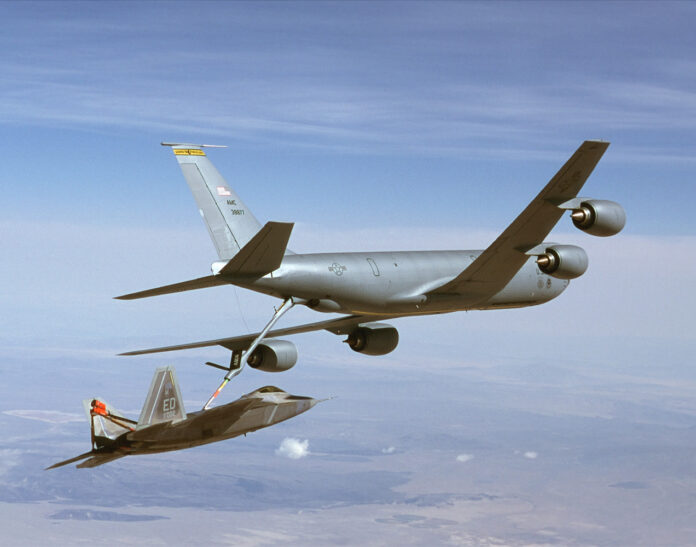 KC-135 Stratotanker refuelling aircraft of the US Air Force