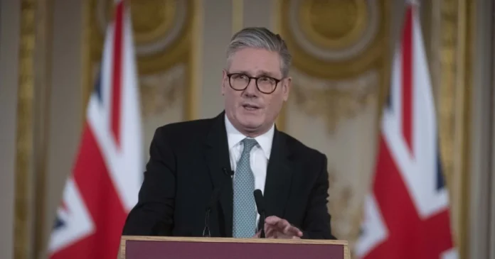 Кір Стармер на пресконференції у Лондоні