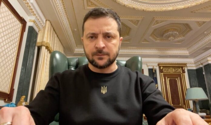 Президент Володимир Зеленський під час звернення