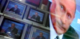 Сюжет російського телебачення з пропагандистськими заявами про загрозу США.