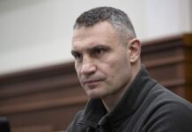 Media talk about possible suspicion of Vitali Klitschko Vitali Klitschko during a public event in Kyiv