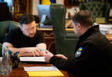 Володимир Зеленський та Кирило Буданов під час робочої зустрічі