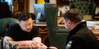 Володимир Зеленський та Кирило Буданов під час робочої зустрічі