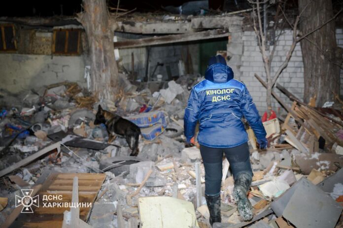 Consequences of a rocket attack on the Sloboda district of Kharkiv