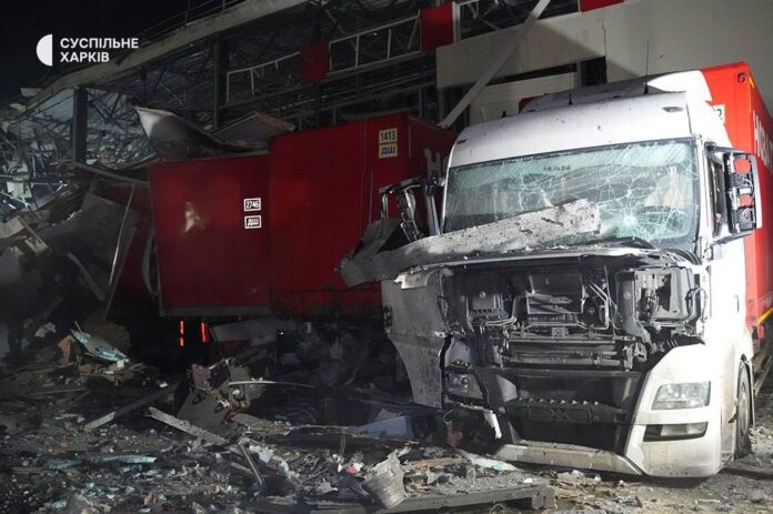 Consequences of a nighttime drone attack on civilian targets in Kharkiv