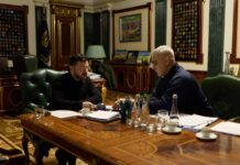 Volodymyr Zelenskyy after the report at the Presidential Office