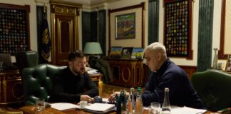 Володимир Зеленський після доповіді в Офісі президента