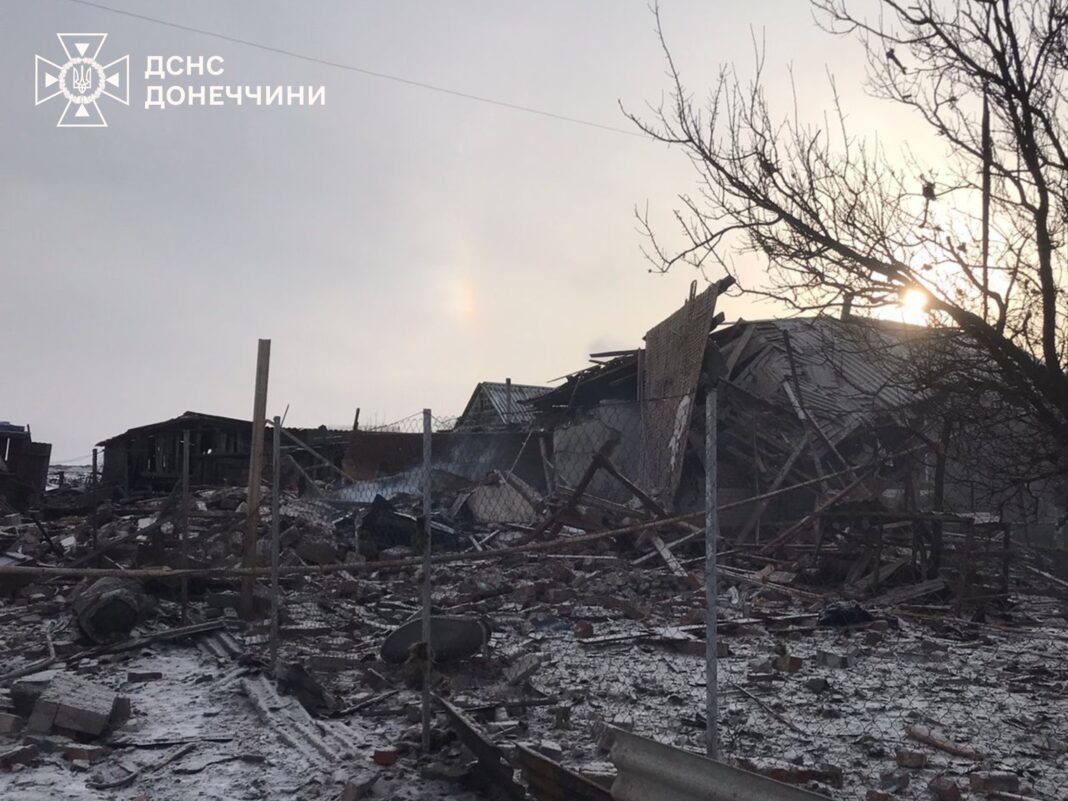 Руйнування житлового будинку після удару БпЛА