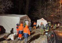 Одеса зазнала масованої дронової атаки Робота екстрених служб в Одесі після атаки дронів