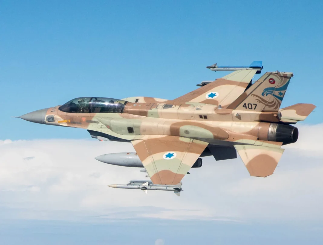 Israeli fighter jets during a combat mission