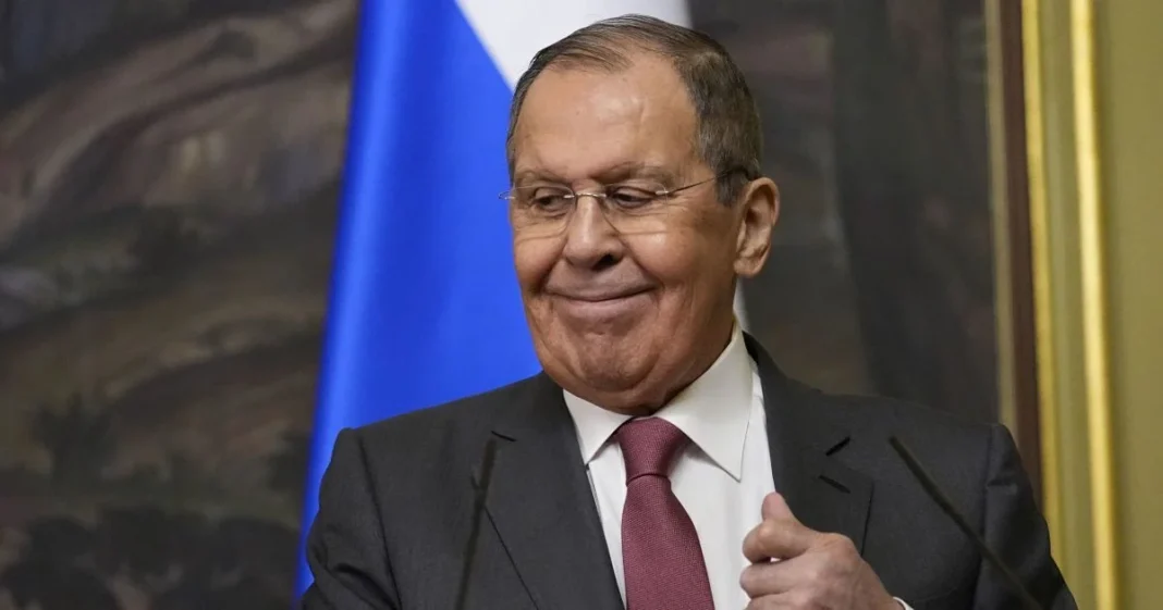 Сергій Лавров під час публічної заяви