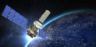 Geostationary satellites in Earth orbit