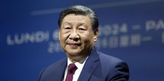 Xi Jinping during an official military event