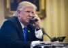 Трамп проводить переговори по телефону