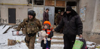 Evacuation of children from the frontline region