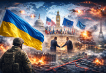 An illustrative depiction of the impact of the war in Ukraine on world politics