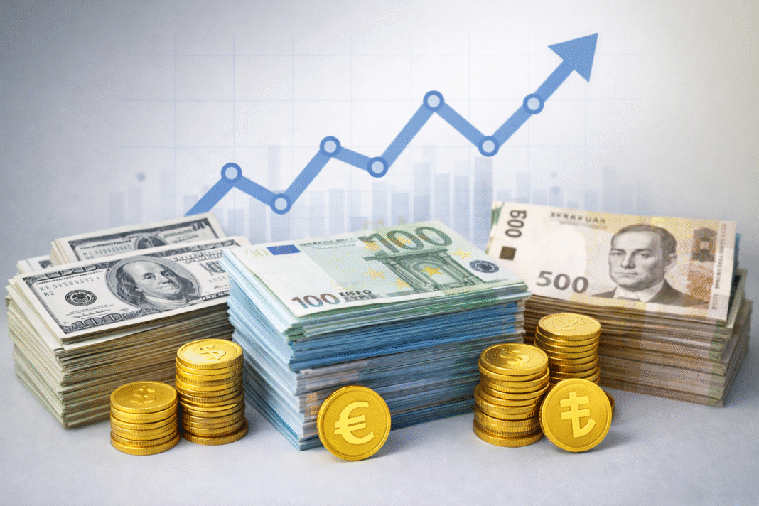 Currency exchange rate chart