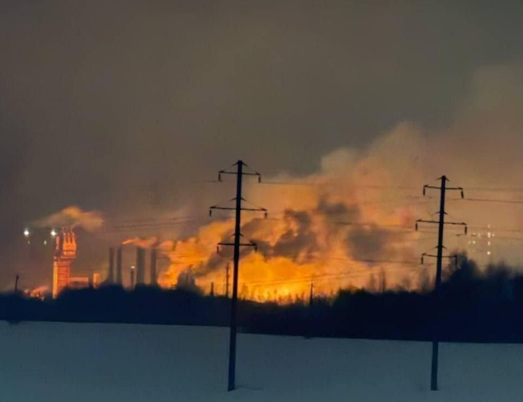 Fire at an industrial enterprise in the Smolensk region