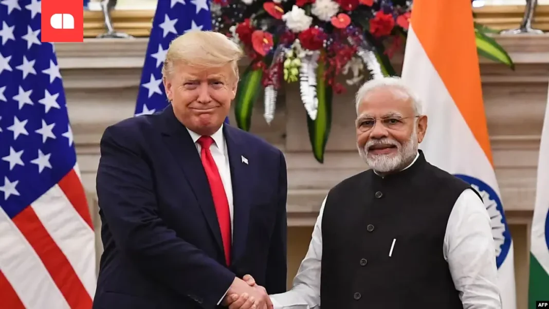 SwxK Flags of India and the US amid trade talks